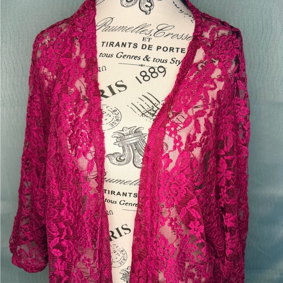 LuLaRoe Jackets & Blazers - LuLaRoe Lindsay Fuchsia Kimono – NWT
